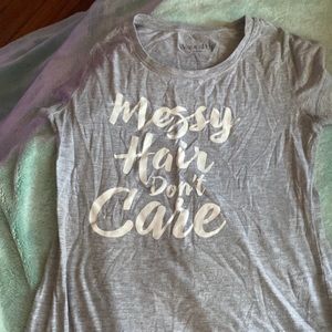 Messy hair don’t care shirt